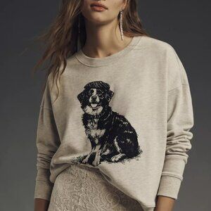 Maeve  Anthropologie Best In Show Dog Sweatshirt Size M